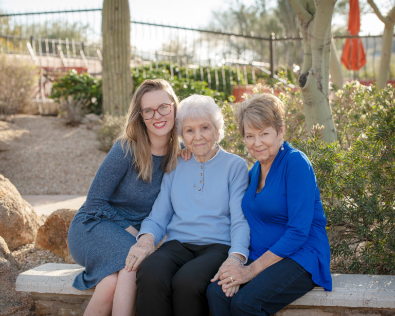 three generations of women photo