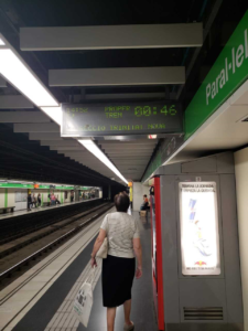 metro next train countdown