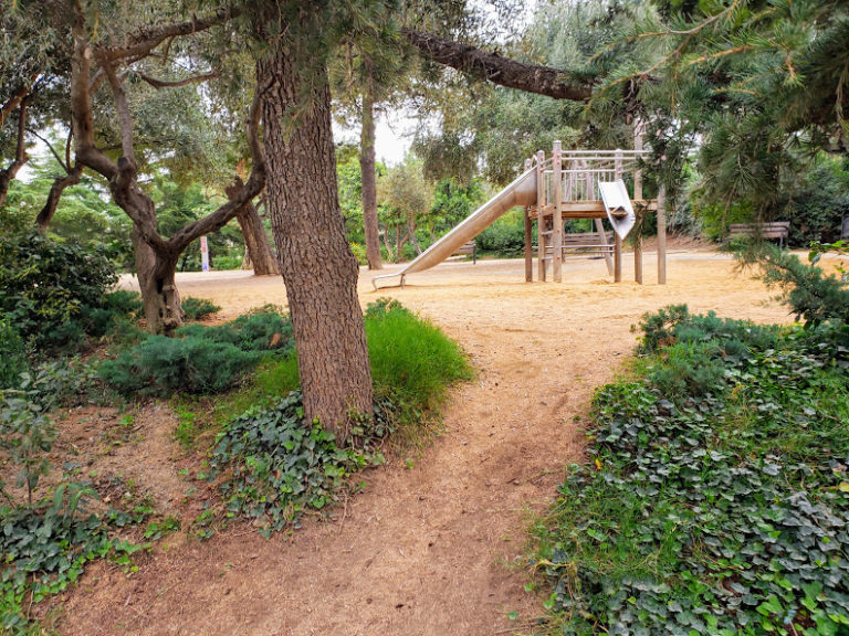 park guell natural area playground barcelona
