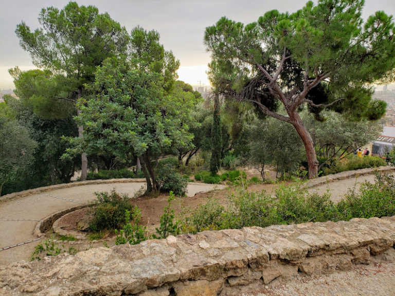 park guell natural area paths barcelona